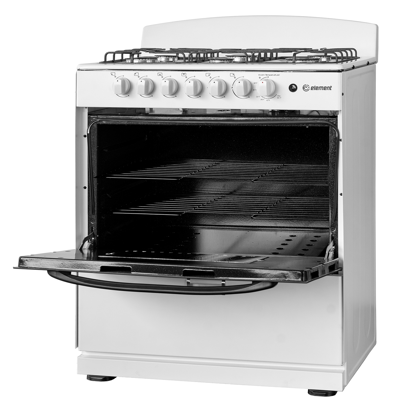 Element Appliance EEGR3A6MCCW Element Electronics 4.0 Cu. Ft. 30", 6-Burner Gas Range (Eegr3A6Mccw)