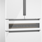 Bosch B36CL84ENW 800 Series, French Door Bottom Mount Refrigerator, Glass Door, 36'', White, Total No Frost