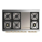 Ilve UM48FQNR3AWG Ilve Um48Fqnr3Awg Majestic Iii 48 Inch Dual Fuel Range With 8 Burners And Griddle, Dual Function Burner Up To 25,000 Btu (Natural Gas, Solid Door, Antique White, Brass)