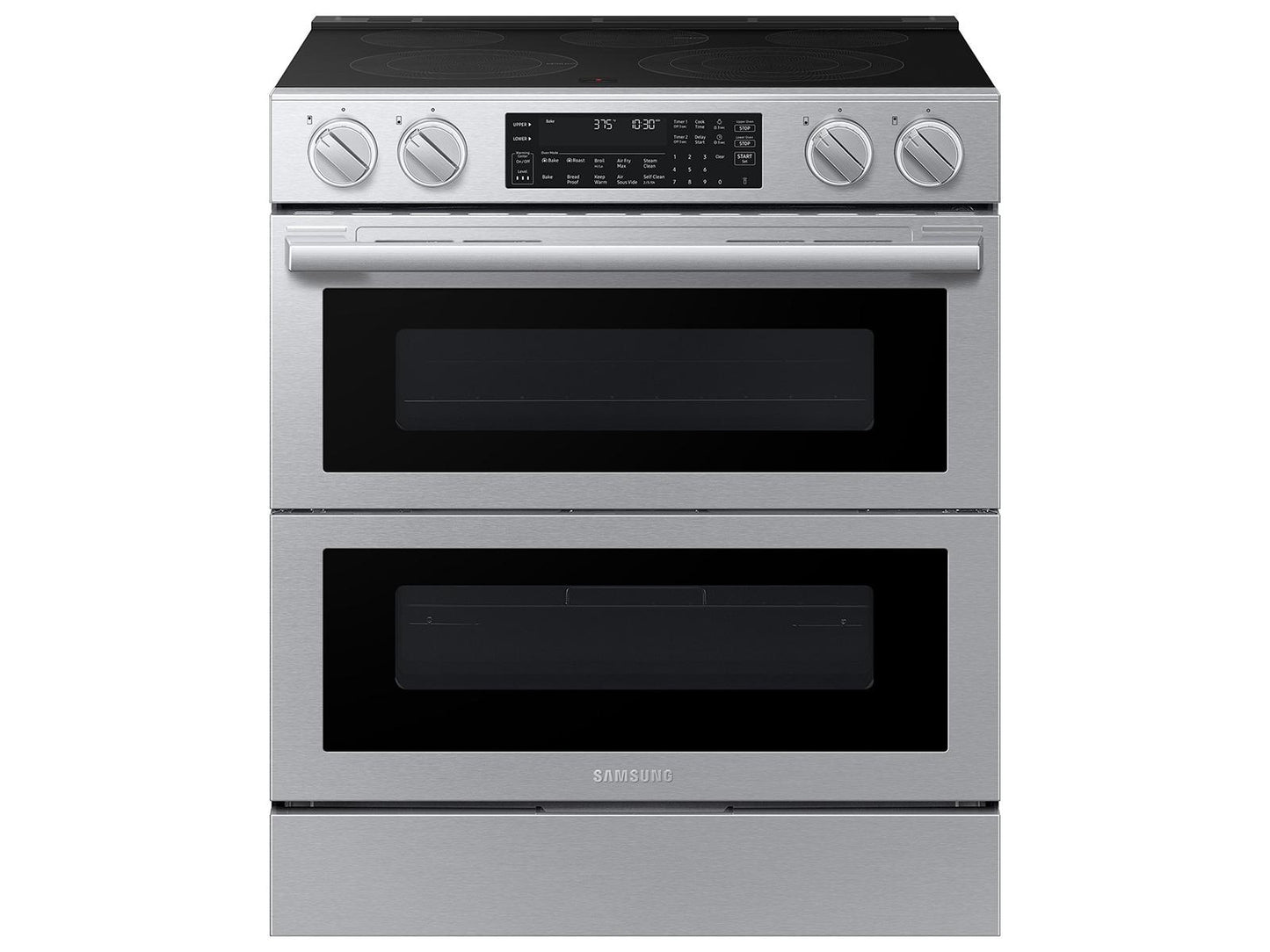 Samsung NSE90H63DRAA Bespoke Smart Slide-In Electric Range Flex Duo™ Oven Pro Style Design Dual True Convection