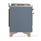 Ilve UM60FSNR3BGPLP Ilve Um60Fsnr3Bgplp Majestic Iii 60 Inch Dual Fuel Range With 7 Burners, Griddle And French Top, Dual Function Burner With Up To 25,000 Btu (Liquid Propane, Triple Glass Door, Blue Grey, Copper)