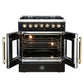 Forno FFSGS635630BLK Forno Galiano 30-Inch Freestanding French Door Dual Fuel Range Black