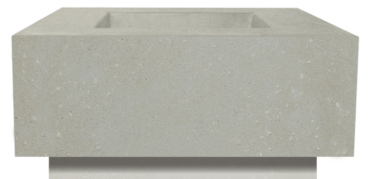 Xo Appliance XOFSQR3636LS Fire Square Table 36" X 36" Natural Gas Fired Gfrc Limestone