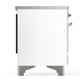 Ilve UMDIB40QNR3WHC Ilve Umdib40Qnr3Whc Majestic Iii 40 Inch Induction Range With 6 Elements, 3.82 Cu. Ft. Total Oven Capacity (Solid Door, White, Chrome)