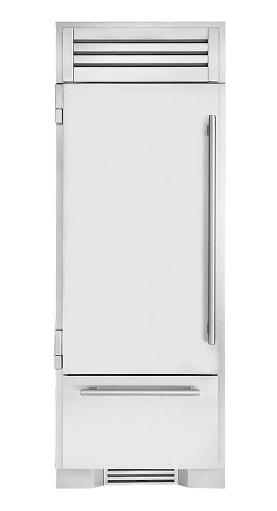 True Residential TR30RBFLSSA 30 Inch Solid Stainless Door Left Hinge Refrigerator With Bottom Freezer