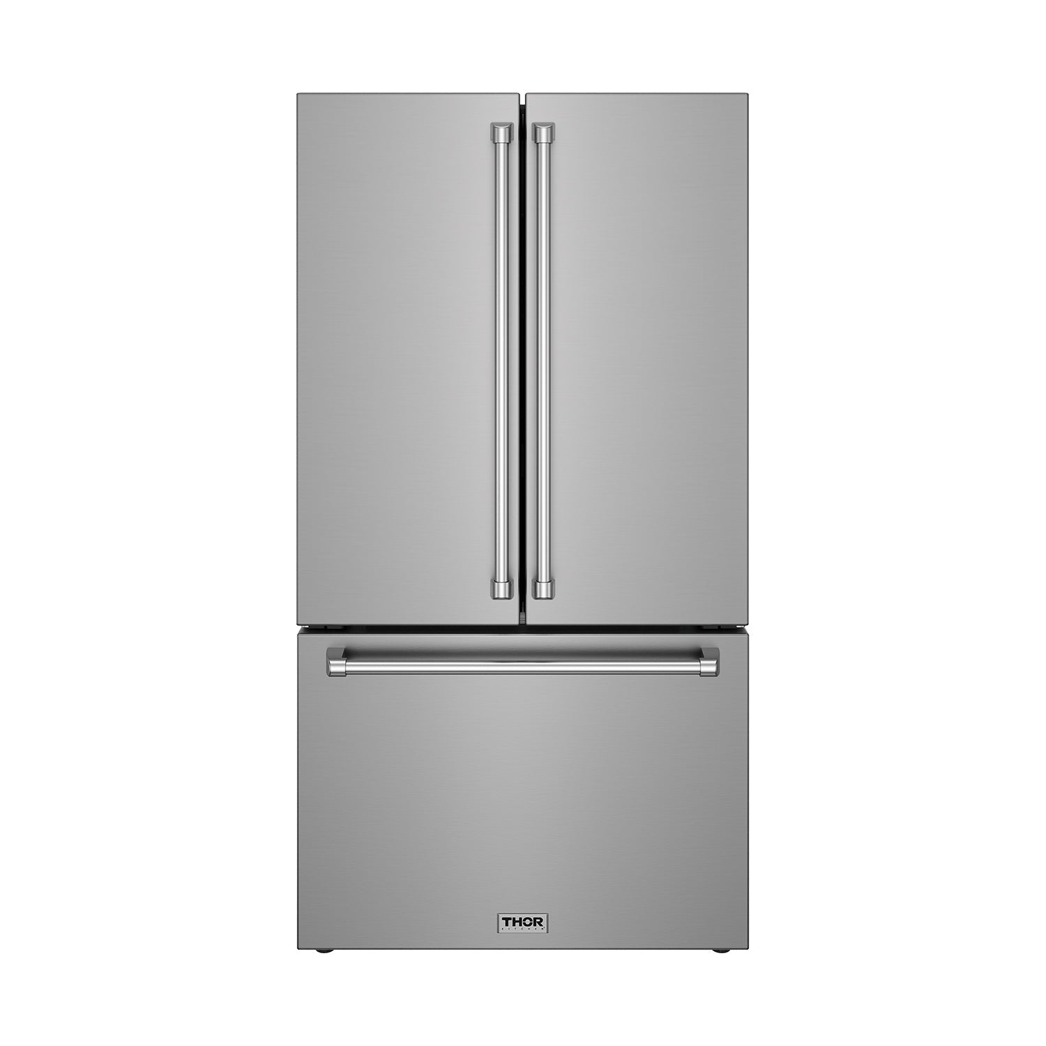 Thor Kitchen TRF3603FD 36 Inch Counter Depth Freestanding French Door Refrigerator With Internal Water And Ice