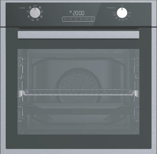 Blomberg Appliances BWOS24220SS 24" Single Electric Wall Oven, 2.5 Cu.Ft. Oven Capactiy, Multifunctional Oven With Convection Fan, True Euro Convection Fan, Digital Display, Stainless Steel