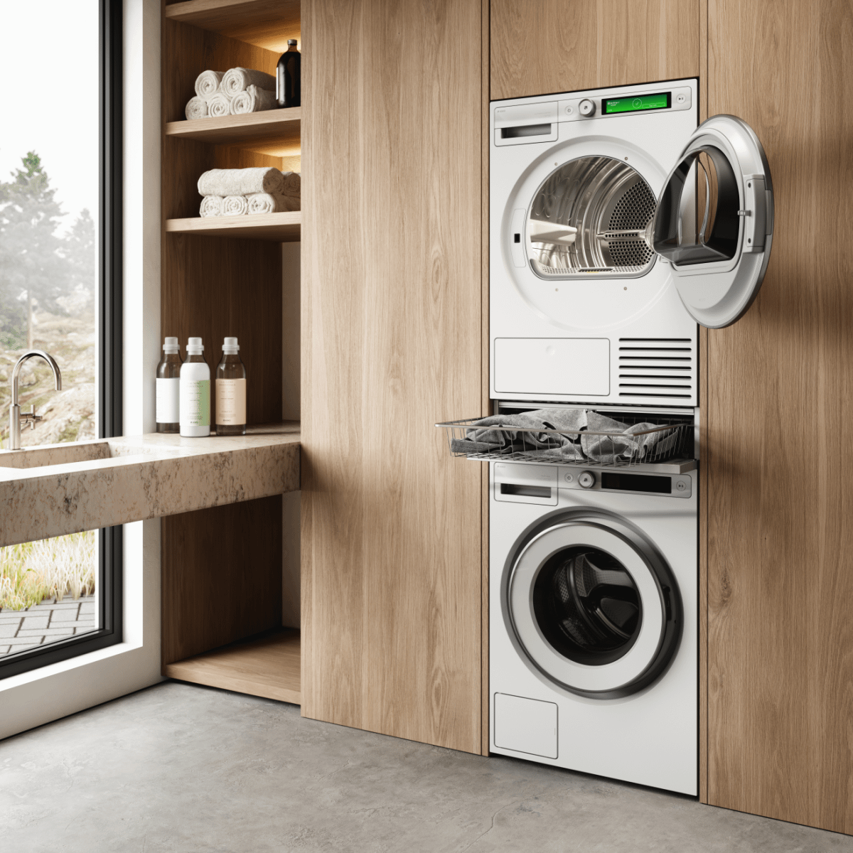 Asko HB150W Pull-Out Basket For Laundry