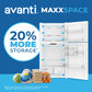 Avanti AVFF24DLJM0W Avanti Maxxspace Insulation™ Technology Garage-Ready Frost-Free Ice Maker-Ready Refrigerator, 24 Cu. Ft., Energy Star, White (Avff24Dljm0W)