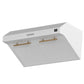 Forno FRHUC525530WHT Forno Bari Espresso 30-Inch Under Cabinet Range Hood, White, 600 Cfm, Led Lighting, Dishwasher-Safe Baffle Filters, 3-Speed Fan Control