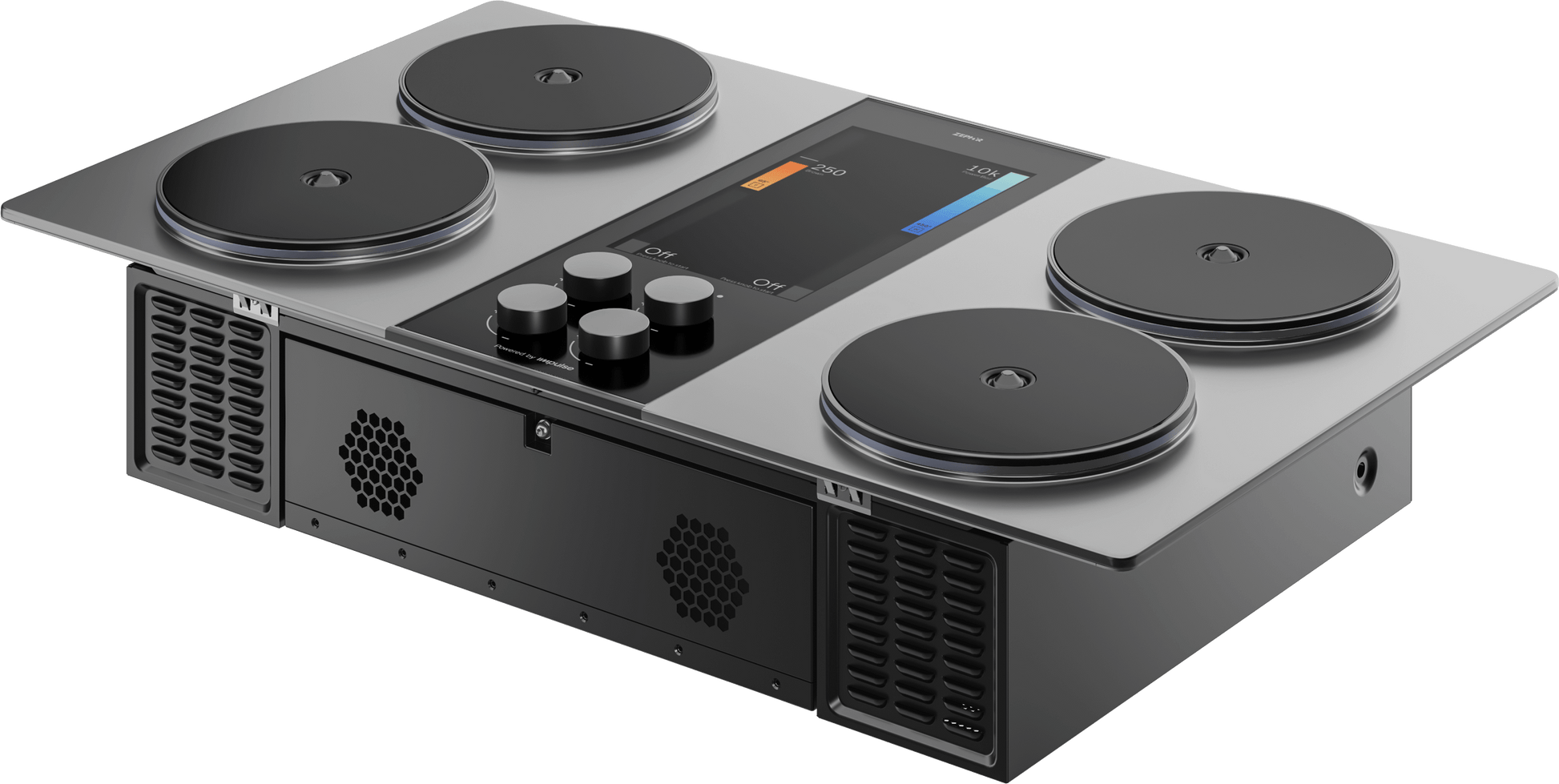Zephyr ZHCT136AC Hypercore Induction Cooktop, 36In, Charcoal, Requires Battery