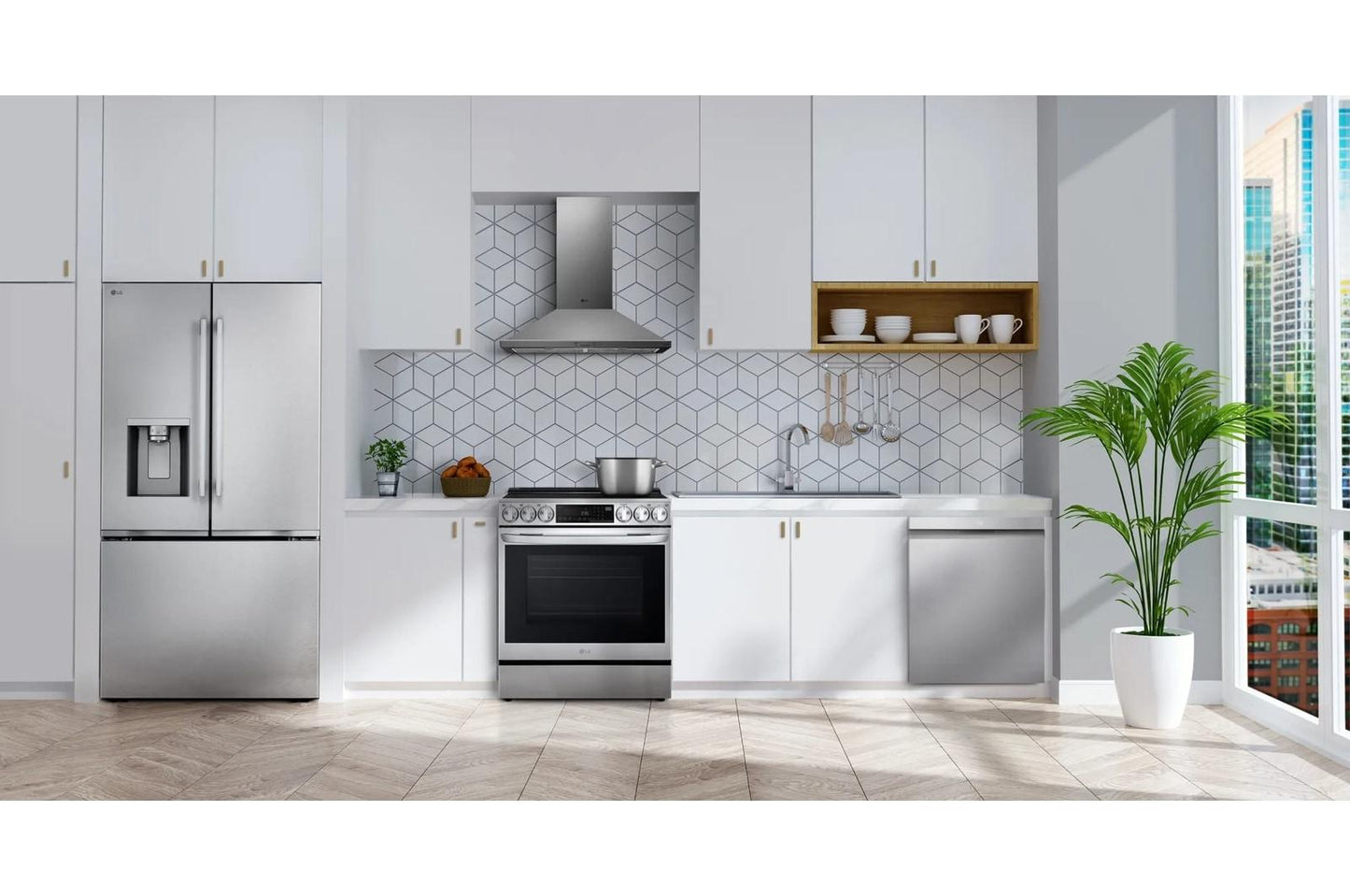 Lg LF24Z6530S Lg Counter-Depth Max™ With Zero Clearance™ 3-Door French Door Refrigerator With Thin Door Design