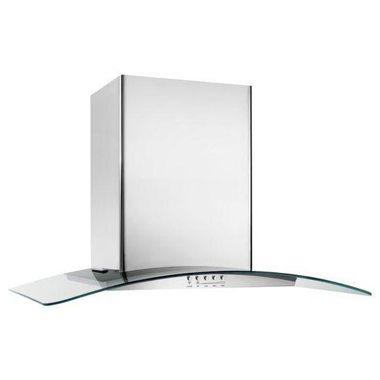 Jennair UXI6536BSS 36-Inch Convertible Island-Mount 400-Cfm Glass Canopy Hood