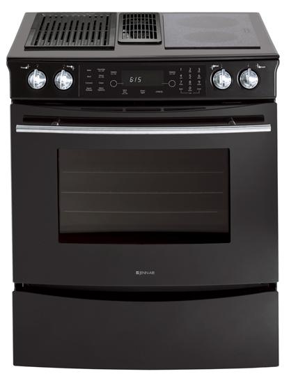 Jennair JES9860BAB Downdraft Slide-In Electric Range