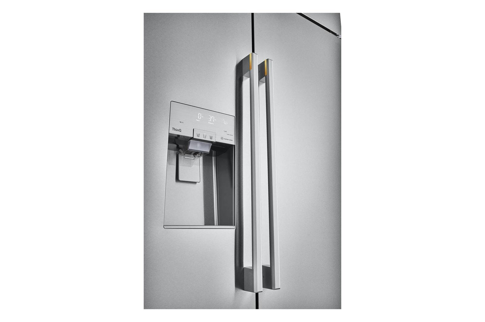 Lg US26WBB92S Lg Signature 26 Cu. Ft. Smart Side-By-Side Built-In Refrigerator With Ice & Water Dispenser