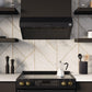 Forno FRHUC525530BLK Forno Bari Espresso 30-Inch Under Cabinet Range Hood, Black, 600 Cfm, Led Lighting, Dishwasher-Safe Baffle Filters, 3-Speed Fan Control