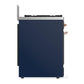 Ilve UM30NR3MBPLP Ilve Um30Nr3Mbplp Majestic Iii 30 Inch Dual Fuel Range With 5 Black Brass Burners, Dual Function Burner Up To 25,000 Btu (Liquid Propane, Triple Glass Door, Midnight Blue, Copper)
