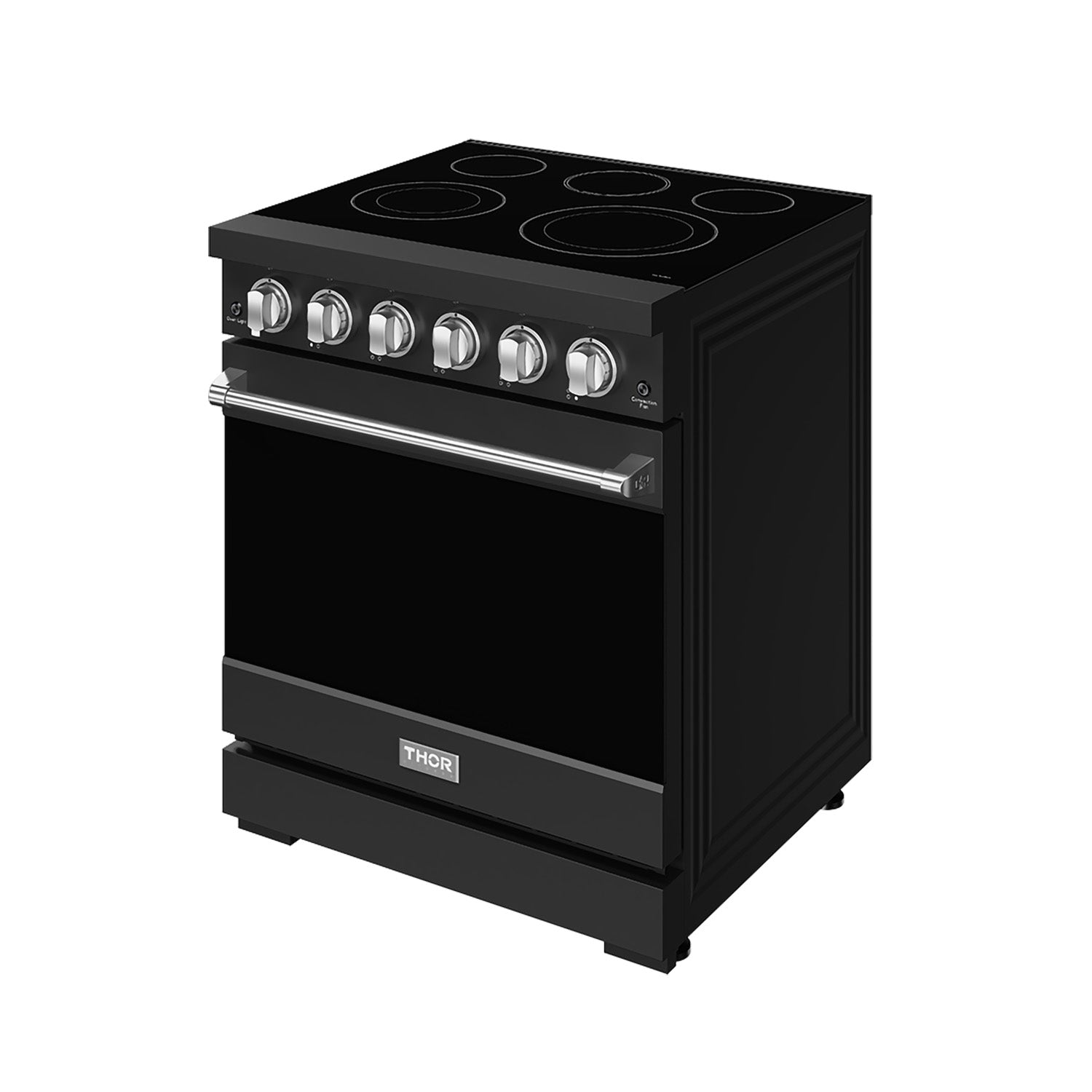 Thor Kitchen RSE30PBSS 30 Inch Professional Electric Range With Precision Knob Control In Black And Stainless Steel Gordon Ramsay Series