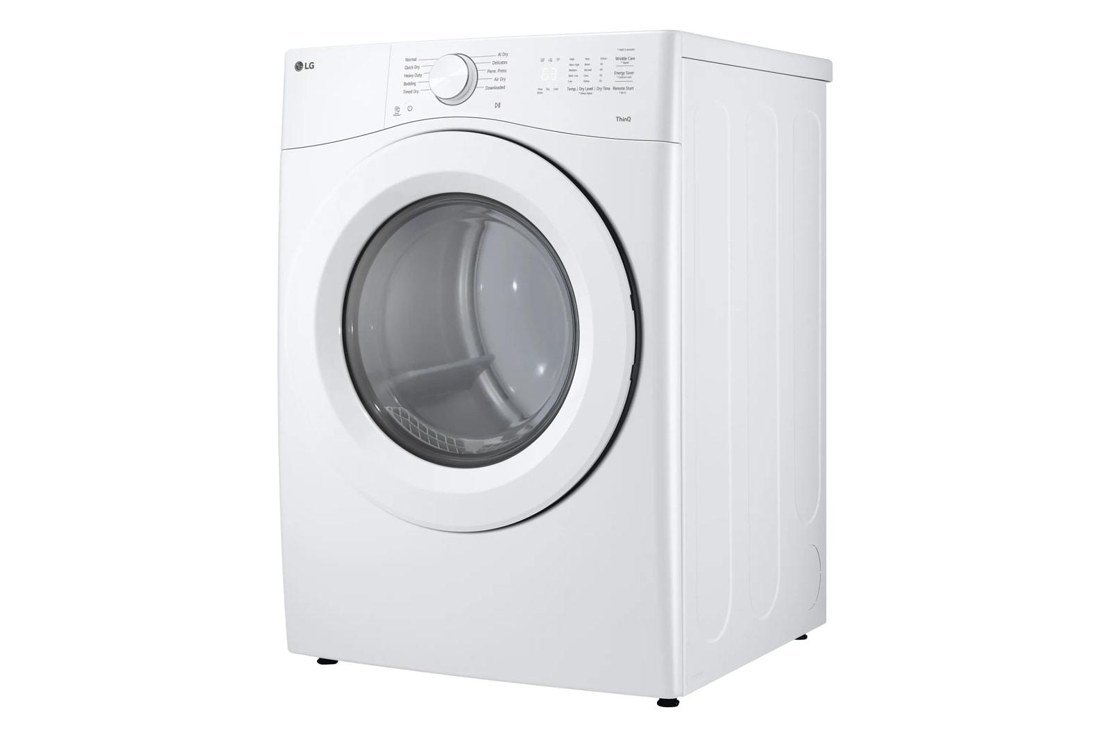 Lg DLG3421W 7.4 Cu. Ft. Ultra Large Capacity Smart Front Load Gas Dryer