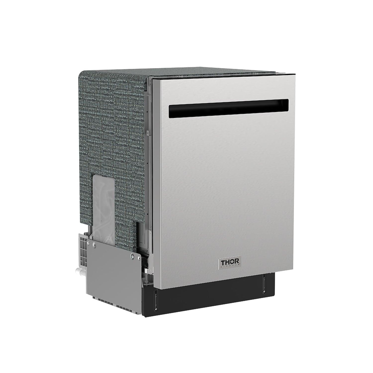 Thor Kitchen TDW24PT 24 Inch Built-In Top Control Dishwasher With Pocket Handle - Stainless Steel