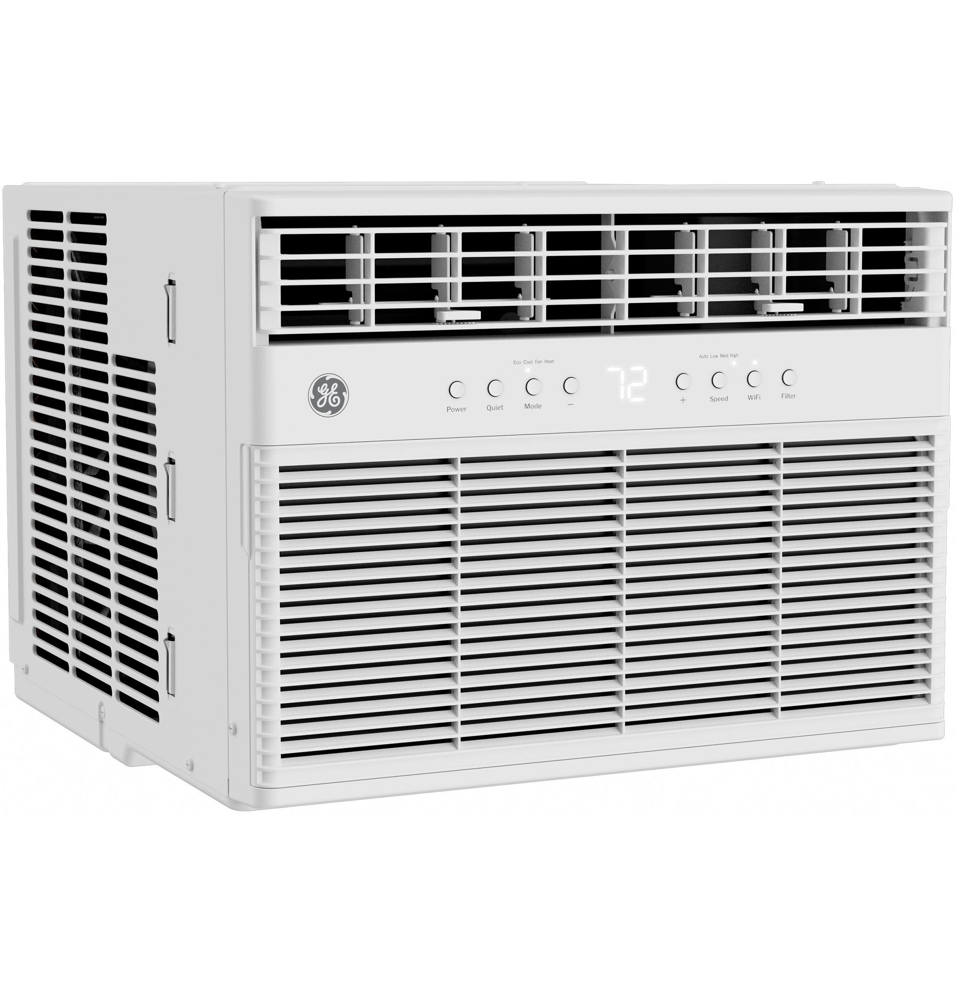 Ge Appliances AWGP12WWF Ge® 11,000 Btu Smart Heat/Cool With Heat Pump Electronic Window Air Conditioner For Large Rooms Up To 550 Sq. Ft.