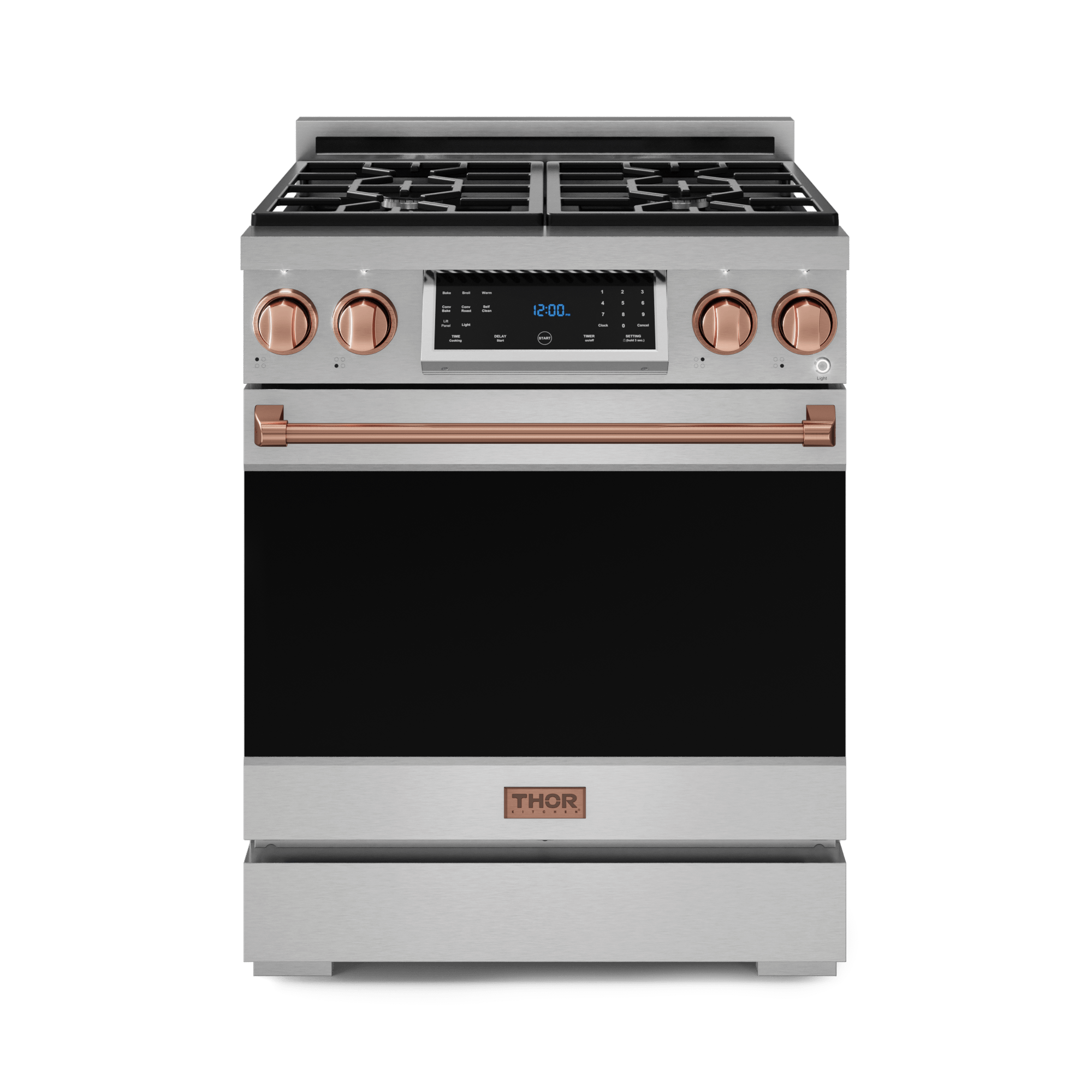 Thor Kitchen RSG30LPRSG 30 Inch Professional Lp Range With Tilt Panel Touch Control In Stainless Steel/Rose Gold Gordon Ramsay Series - Rsg30Lp-Rsg