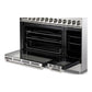 Verona VUFSGE486DSS Verona Vufsge486Dss 48 Inch Ultima Collection Dual Fuel Range With 6 Brass Sealed Burners, 5.8 Cu. Ft. Oven Capacity, Digital Clock In Stainless Steel