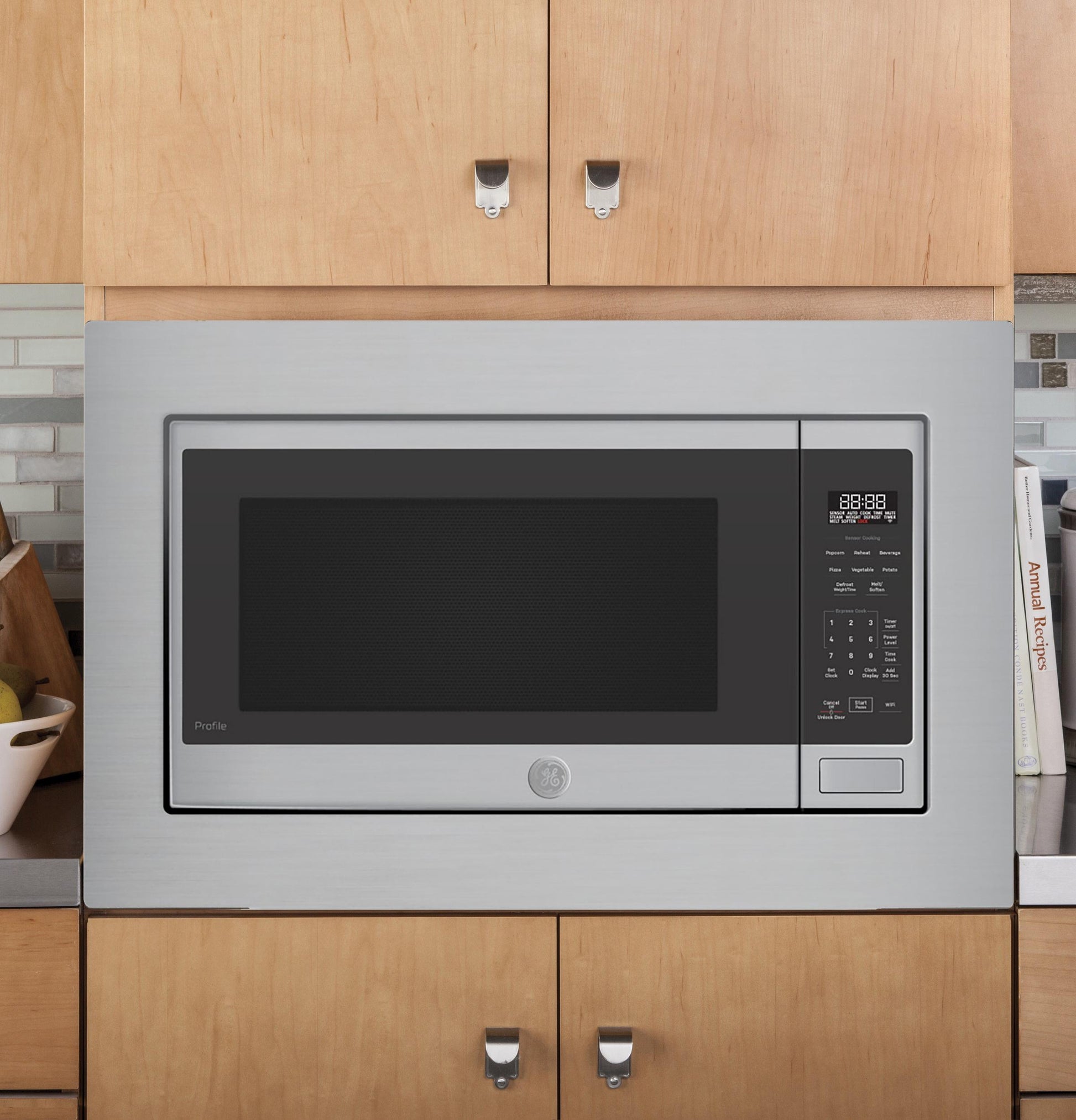 Ge Appliances PCWK22U1WSS Ge Profile™ 2.2 Cu. Ft. Built-In Sensor Microwave Oven