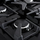Forno FFSGS611336BLK Forno Antico 36-Inch Dual Fuel Range, Black And Antique Brass, 6 Burners, 4.5 Cu.Ft. Convection Oven