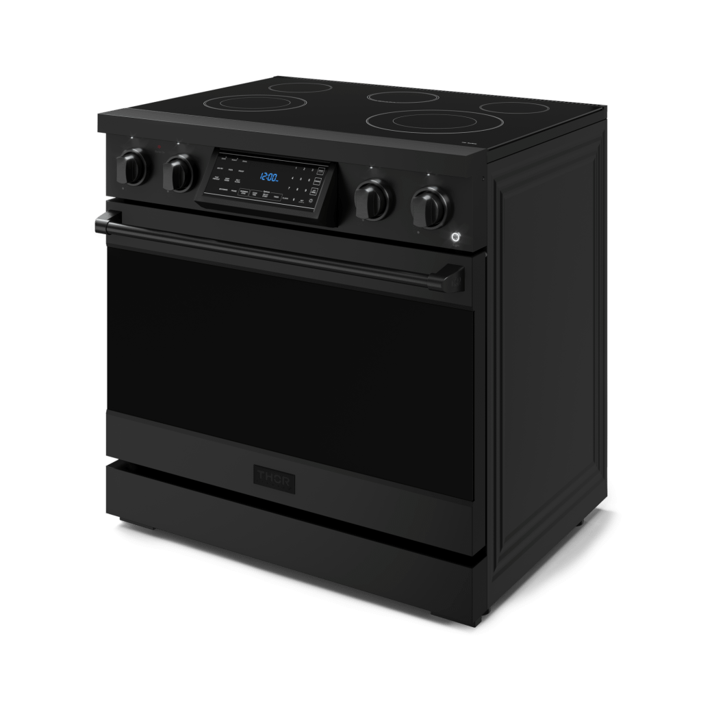 Thor Kitchen RSE36B 36 Inch Professional Electric Range With Tilt Panel Touch Control In Black Gordon Ramsay Series - Rse36B