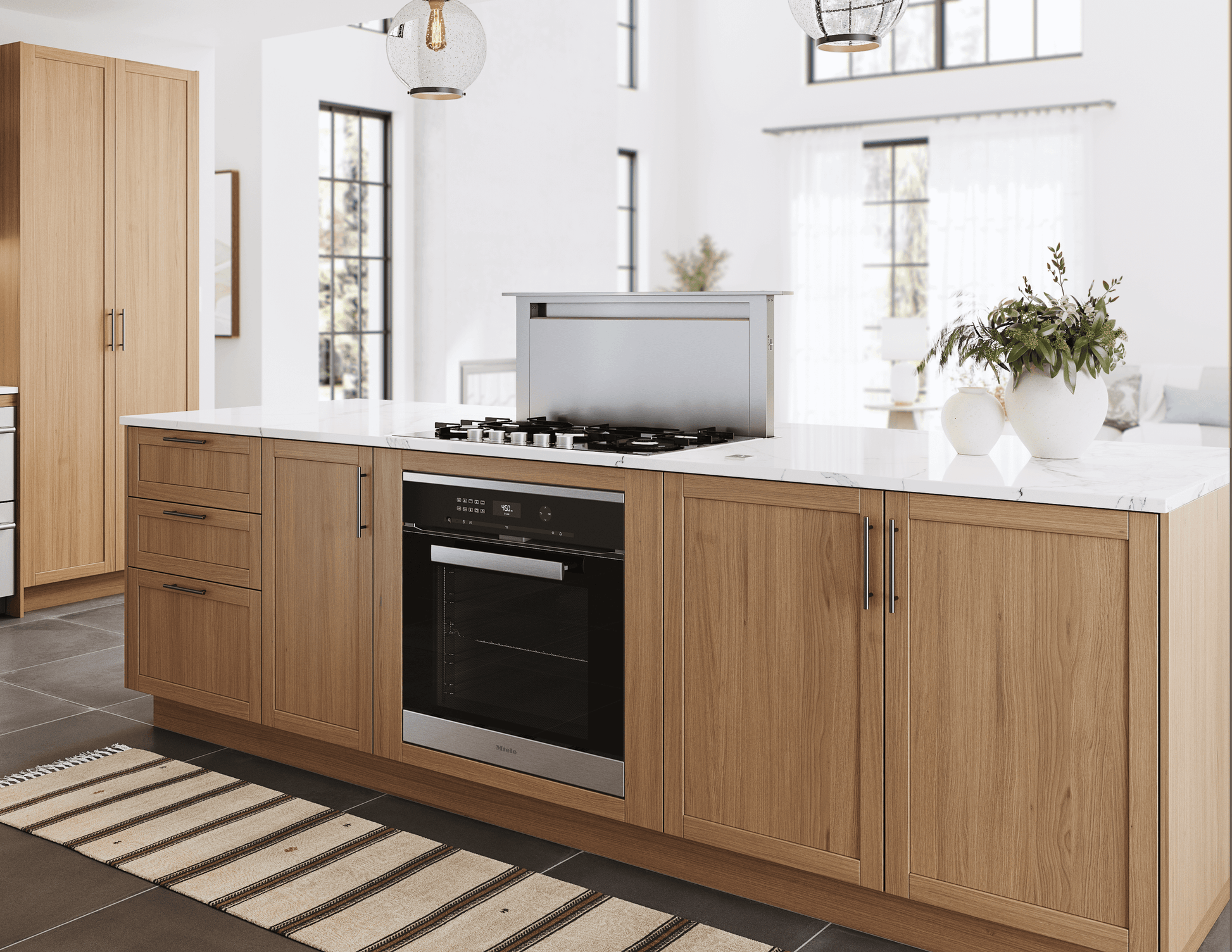 Zephyr ZTVE36AS Treviso Downdraft, 14" Rise, 36" Width, Ss, 600 Cfm