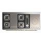 Ilve UM60FSNR3AWG Ilve Um60Fsnr3Awg Majestic Iii 60 Inch Dual Fuel Range With 7 Burners, Griddle And French Top, Dual Function Burner With Up To 25,000 Btu (Natural Gas, Triple Glass Door, Antique White, Brass)