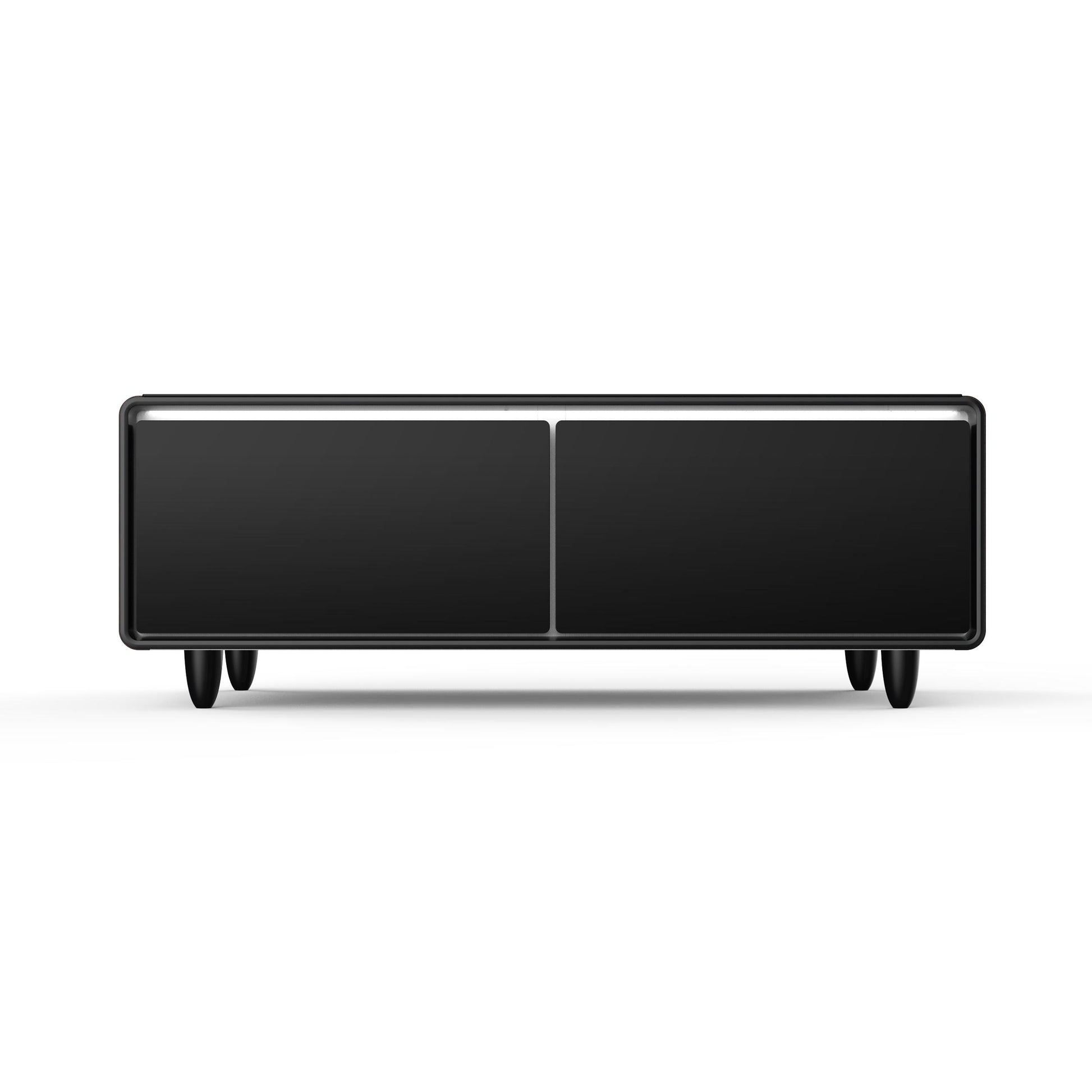 Forno FCTFR700651BLK Forno Evoluto Tavolo 51-Inch Black Smart Coffee Table - Dual Refrigerator Drawers, Bluetooth 5.0 Audio, Wireless Charging & Rgb Ambient Light