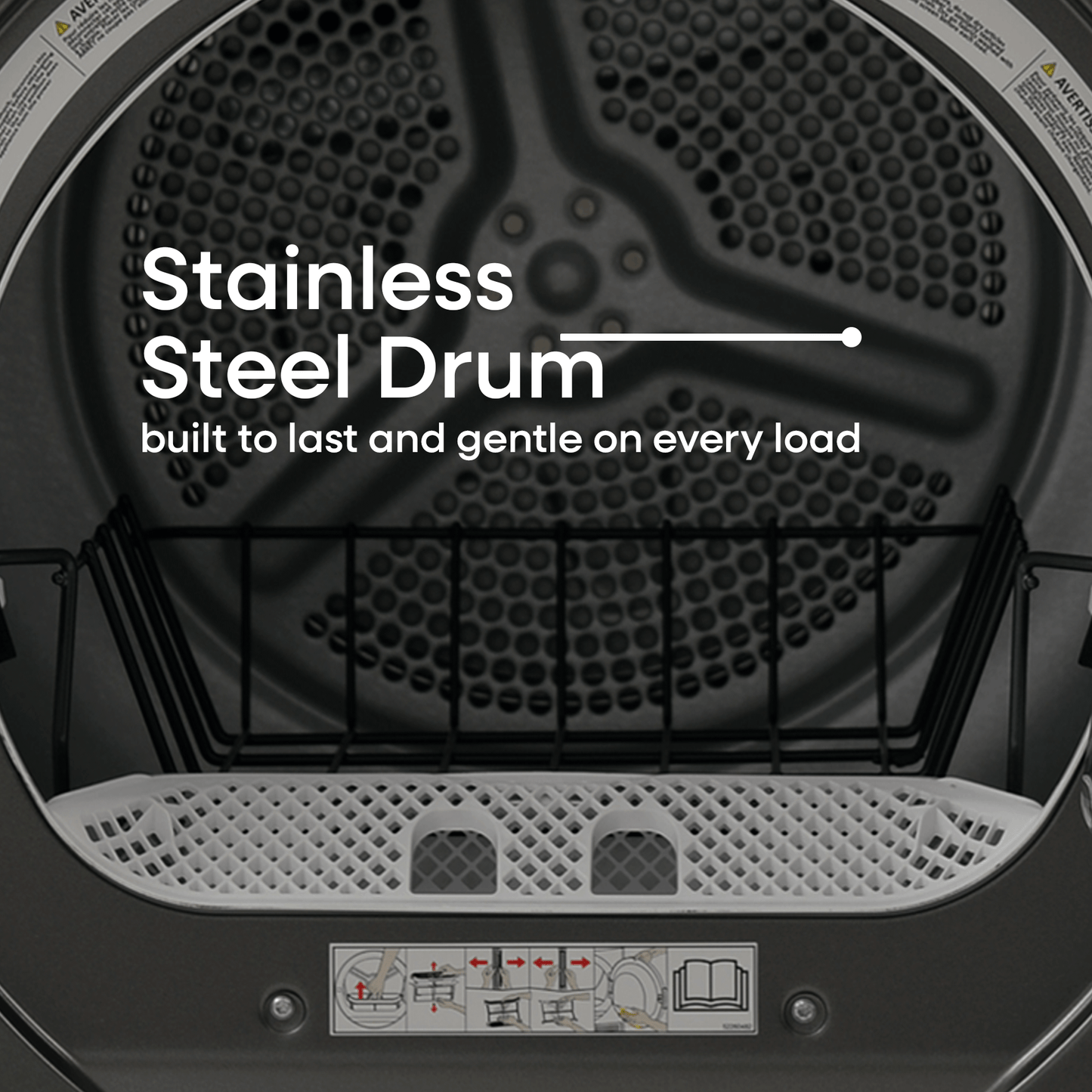 Element Appliance ECD4224EGG Element 4.0 Cu. Ft. Front Load Electric Dryer - Gray, Energy Star (Ecd4224Egg)