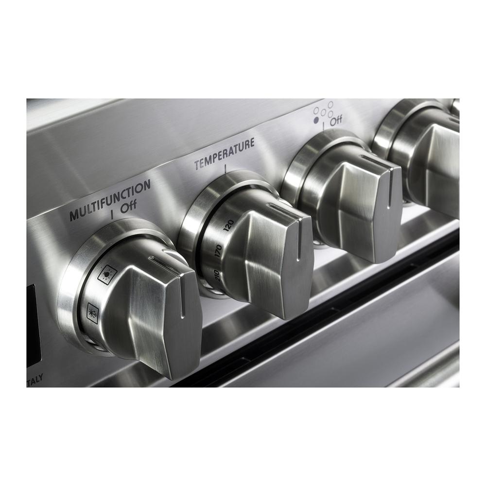 Verona VUFSGE365DSS Verona Vufsge365Dss 36 Inch Ultima Collection Double Oven Dual Fuel Range With 5 Brass Burners, 4.1 Cu. Ft. Total Oven Capacity