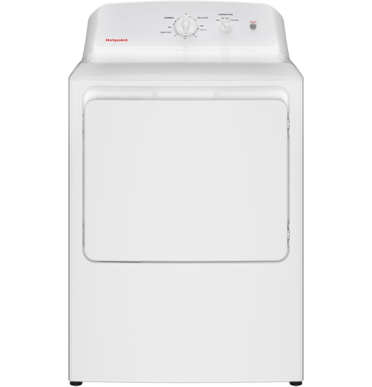 Hotpoint HTX26GASWWW Hotpoint® 6.2 Cu. Ft. Capacity Gas&#X00A0;Dryer&#X00A0;With Up To 120 Ft. Venting And Shallow Depth&#X200B;