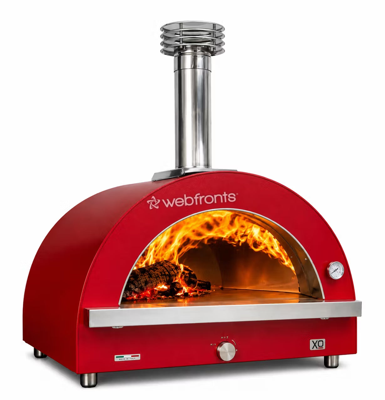 Xo Appliance XOPIZZA4HROL 40" Hybrid Gas & Wood Oven In Rosso (Red)