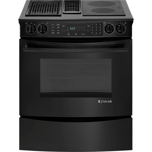 Jennair JES9860CAB Slide-In Modular Electric Downdraft Range With Convection, 30"