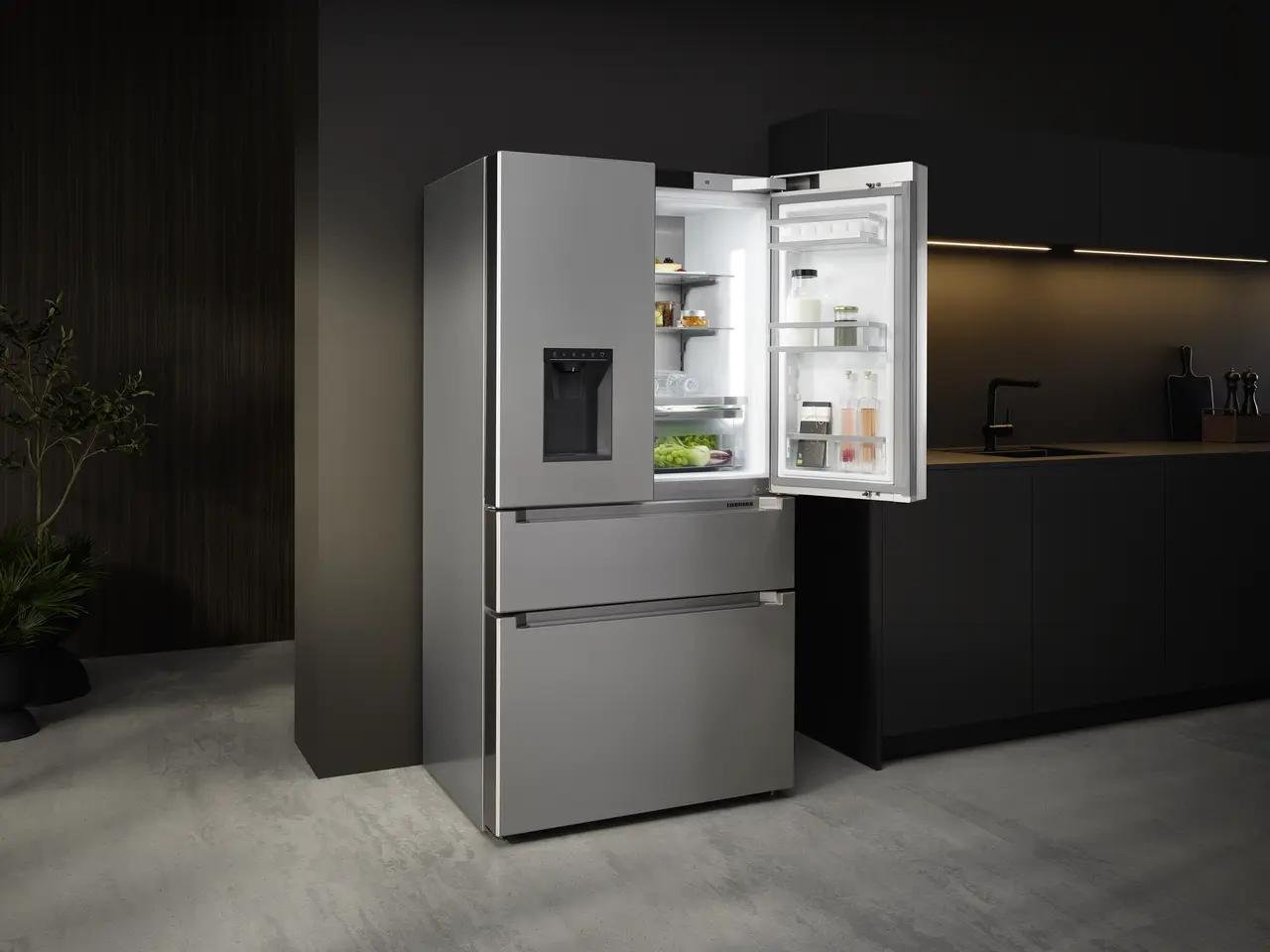 Liebherr FDBHC36S French Door Fridge-Freezer With 2 Freezer Drawers And Water And Ice Cube Dispenser
