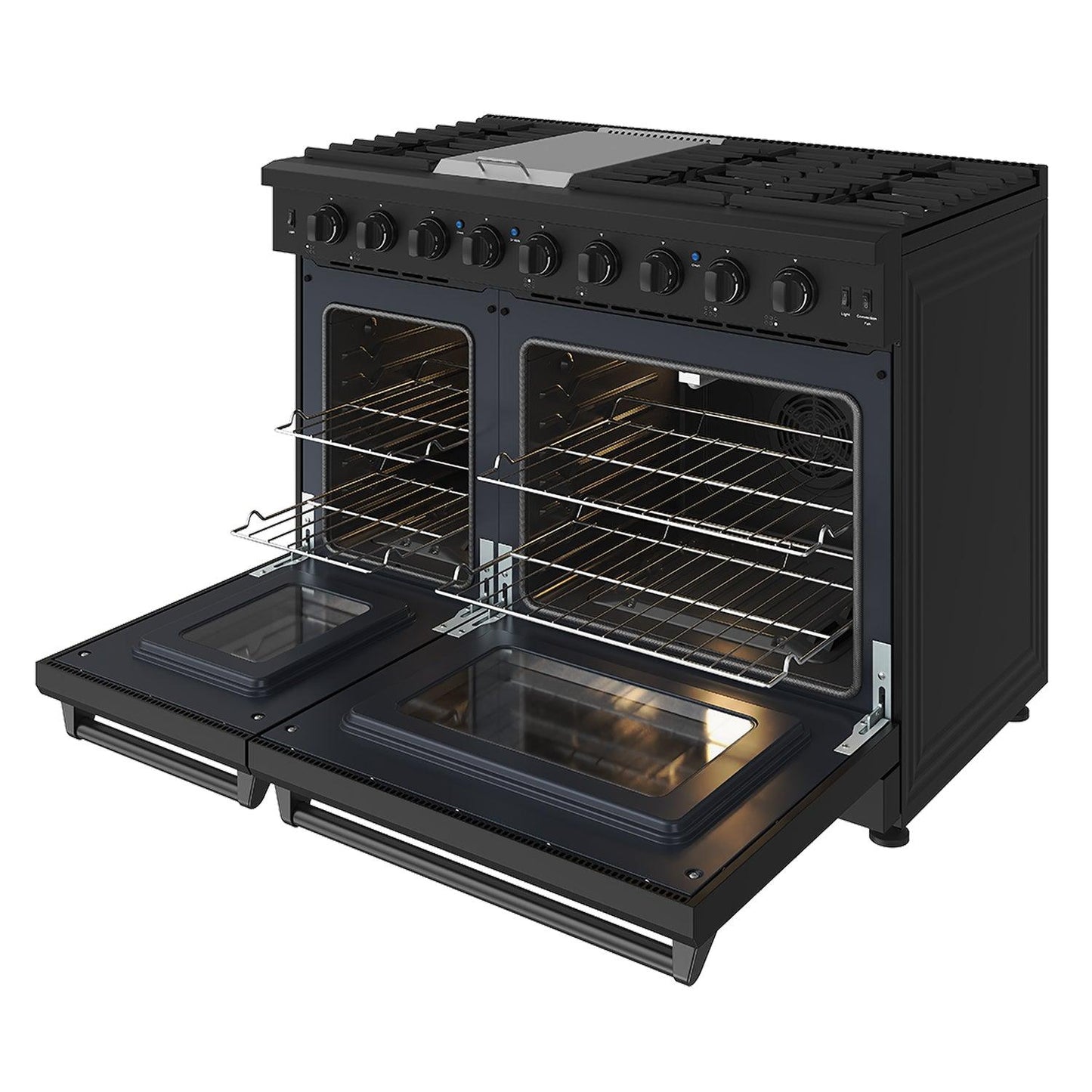 Thor Kitchen LRG4807UBLP 48 Inch Professional Liquid Propane Range In Black