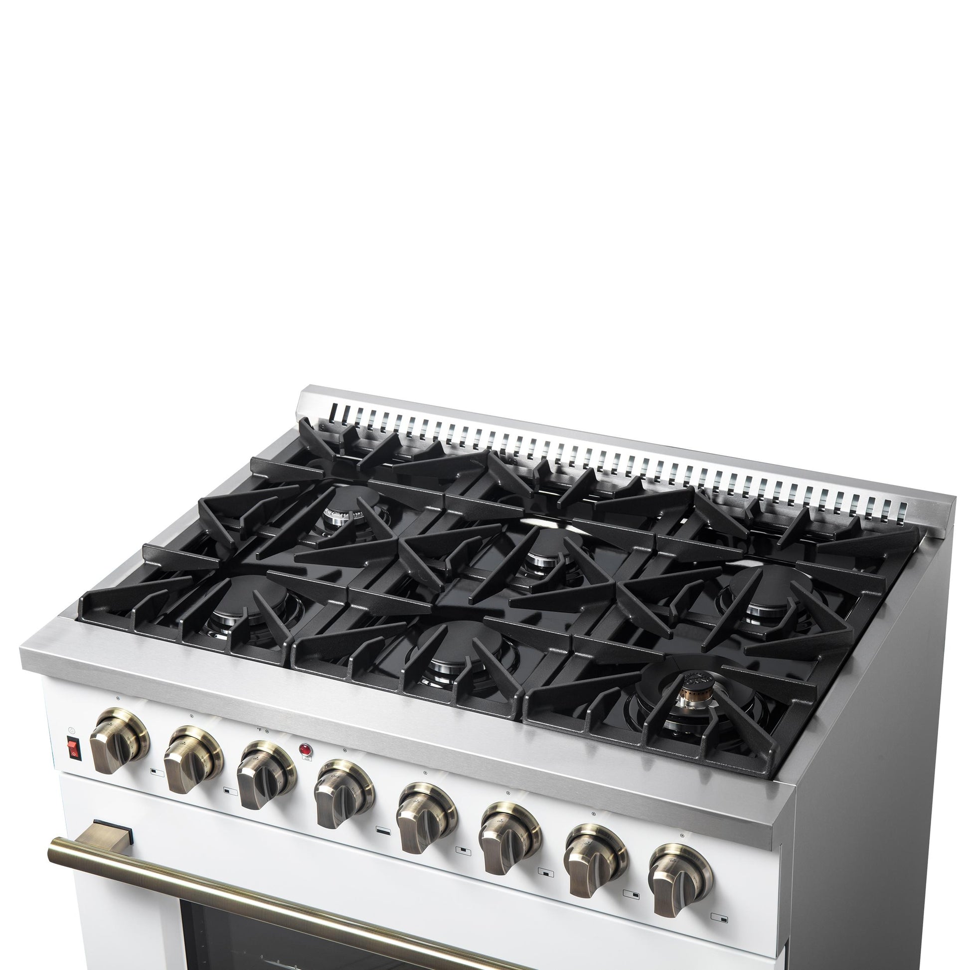 Forno FFSGS615636WHT Forno Galiano 36" Freestanding Dual Fuel Range In White