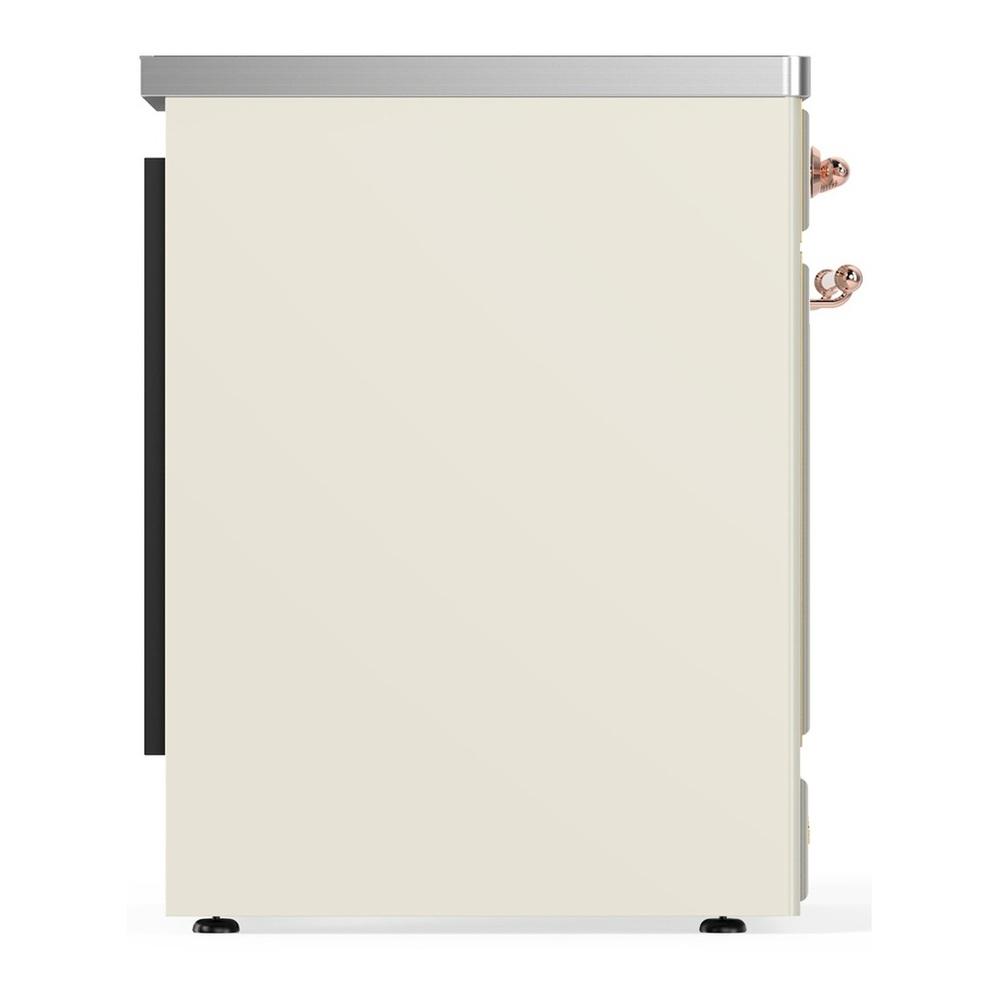 Ilve UMIB30NR3AWP Ilve Umib30Nr3Awp Majestic Iii 30 Inch Induction Range With 4 Elements, 4 Cu. Ft. Oven Capacity (Triple Glass Door, Antique White, Copper)