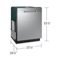 Samsung DW70H83YEUR Dishwasher With 3 Point Wash System Autorelease™ Door 3Rd Rack 48 Dba