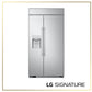 Lg US26WBB92S Lg Signature 26 Cu. Ft. Smart Side-By-Side Built-In Refrigerator With Ice & Water Dispenser