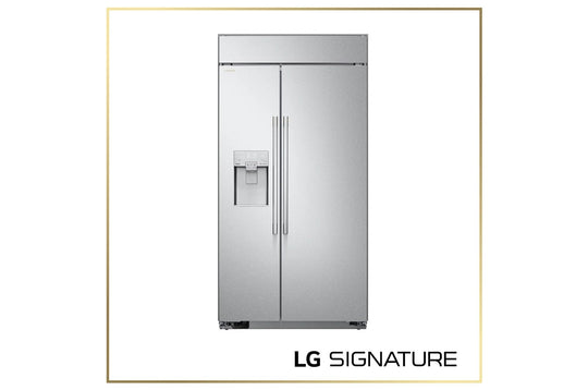 Lg US26WBB92S Lg Signature 26 Cu. Ft. Smart Side-By-Side Built-In Refrigerator With Ice & Water Dispenser