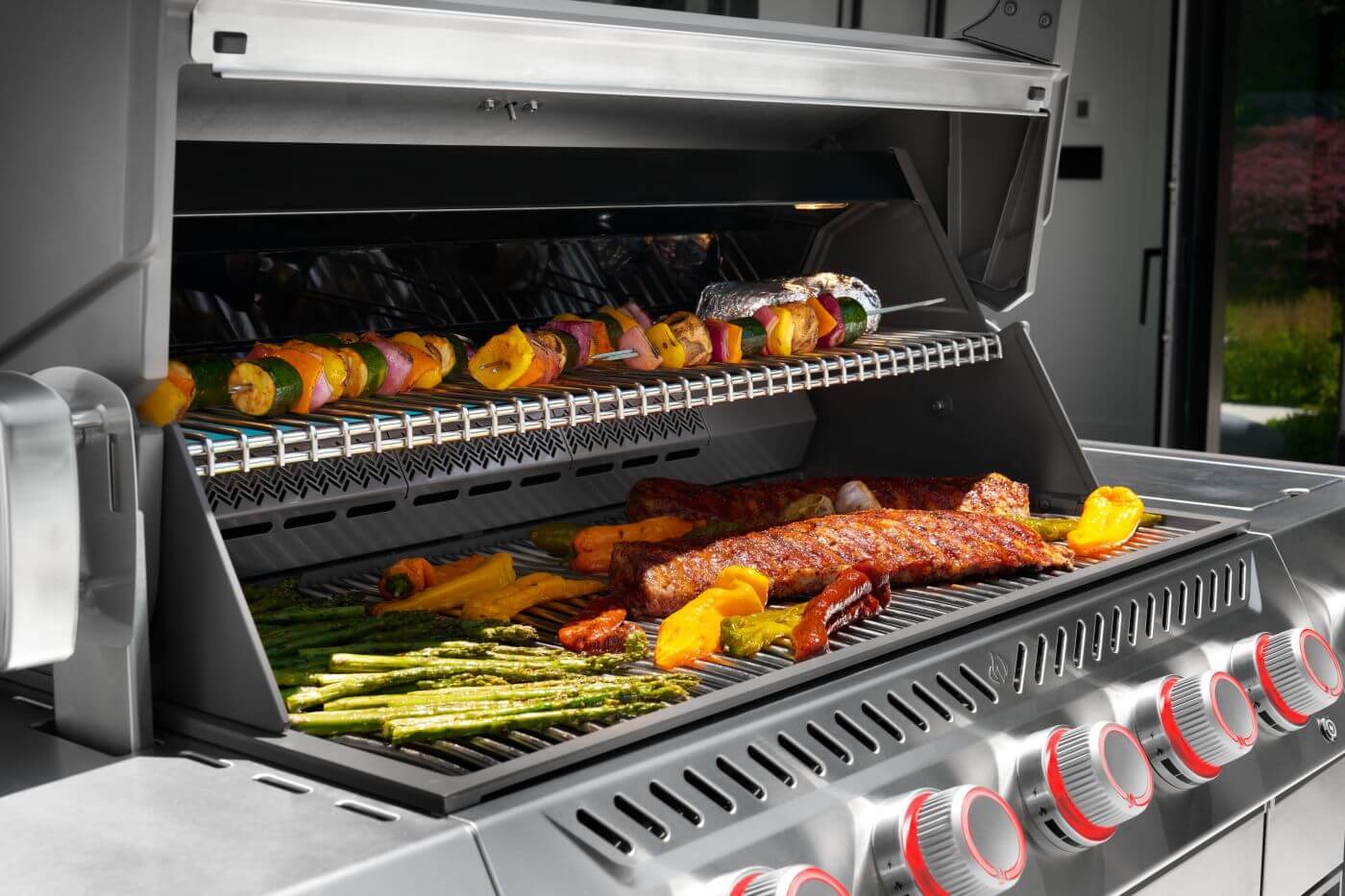 Napoleon Bbq PRO665VXRSIBNSS Prestige Pro 665 Elite With Smart Technology & Electric Smoker Box , Natural Gas, Stainless Steel