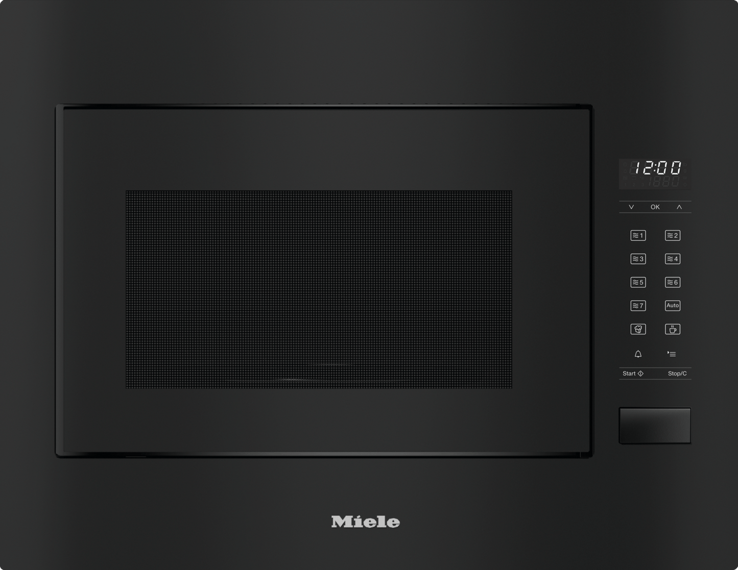 Miele M2241SCOB M 2241 Sc Obsidian Black - Built-In Microwave Oven, 24" Width With Sensor Controls On The Side For Convenient Operation.