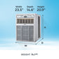 Element Appliance ESC10BE Element 10,000 Btu Window Casement Air Conditioner - White (Esc10Be)