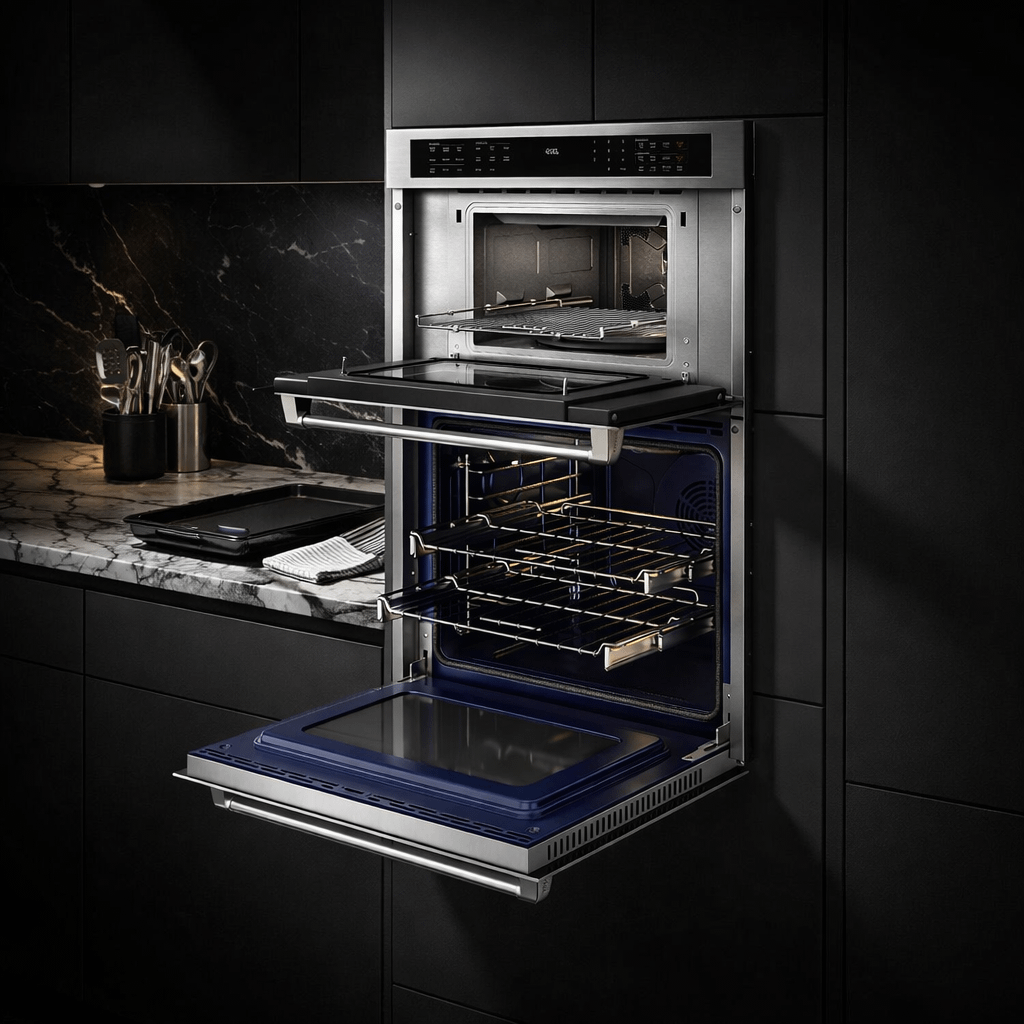 Thor Kitchen TMW30ED Professional 30-Inch Combination Microwave Wall Ovens- Stainless Steel