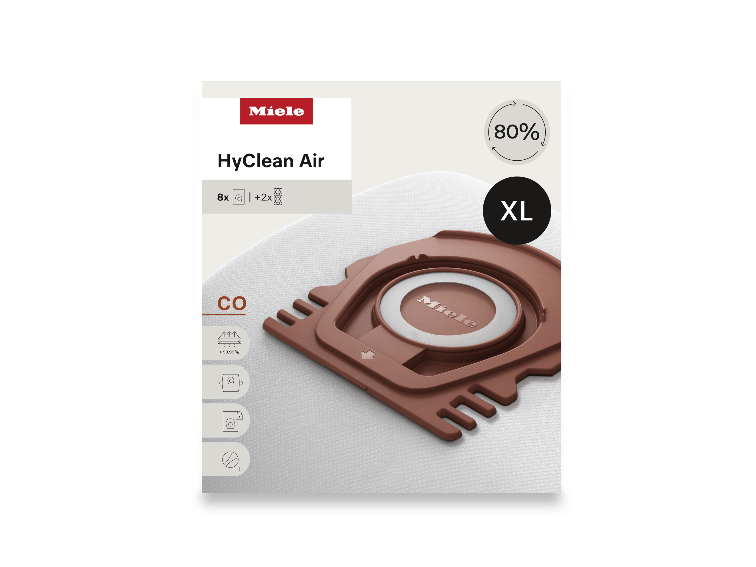 Miele COXLHYCLEANAIR 8 Vacuum Bags At A Special Price - For Guard M1.